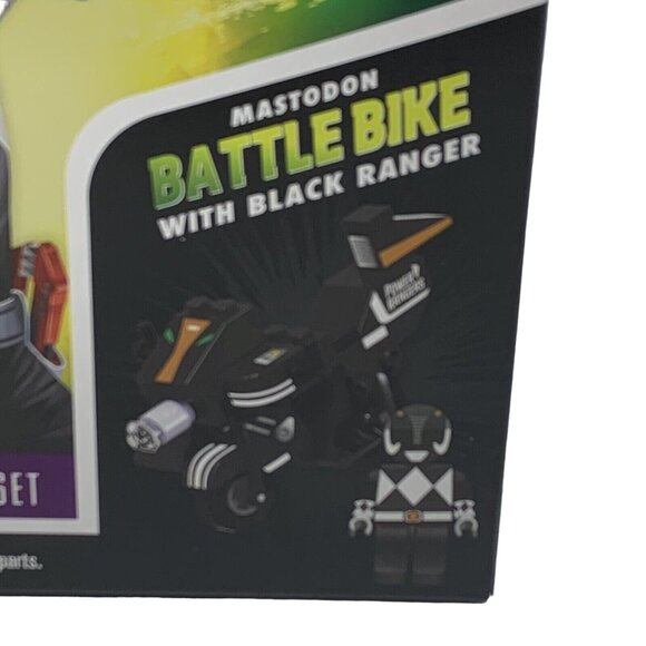 Power Rangers Black Ranger Mastodon Battle Bike 50 Pc Construction Set - Picture 3 of 4